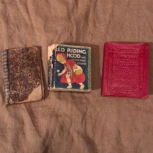 Three tiny antique/vintage books!